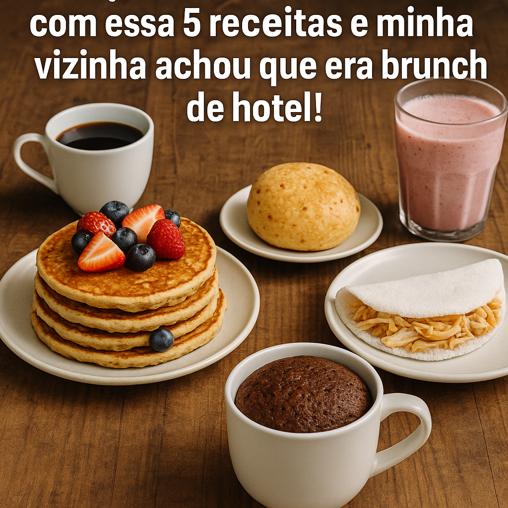 Fiz esse café da manhã com essas 5 receitas e minha vizinha achou que era brunch de hotel!